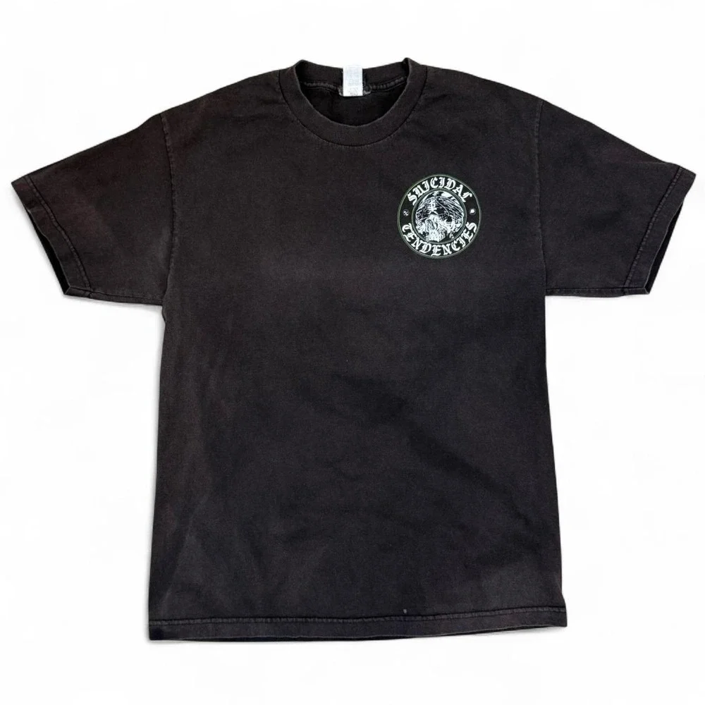 Vintage Metal Mulisha Faded Black Tee Men's Size Large Skater Grunge Goth Y2K
